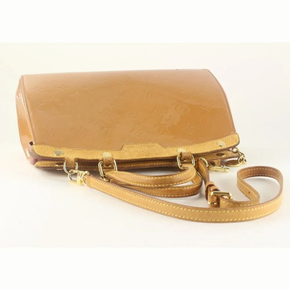 Louis Vuitton Nude Monogram Vernis Brea Tote 2way with Strap 9LK725K